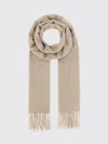 Max Mara Beige Carryover Solid Scarves In Neutral