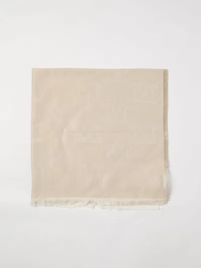Max Mara Scarf Woman Beige In Gold