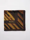 Max Mara Striped-pattern Silk Scarf In Cream
