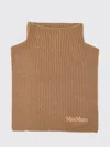 Max Mara Orsola Wool Ribbed Neckwarmer In Brown