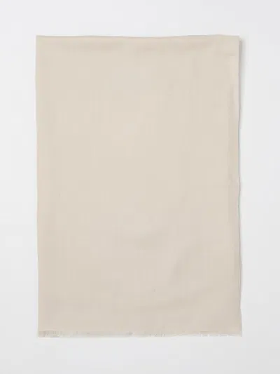 Max Mara Fringed-trim Scarf In Neutral