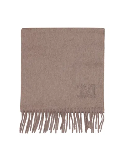 Max Mara Scarfs Dove Grey In Brown