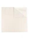 Max Mara Geode Fringed Edge Shawl In White