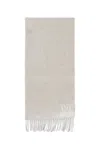 Max Mara Woman Beige Scarves In White