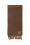 Max Mara Woman Brown Scarves In Brown