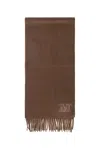 Max Mara Woman Brown Scarves In Brown