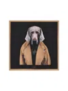 Max Mara Silk Dog Square Scarf In Brown