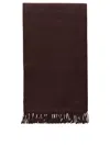 Max Mara Fringed Edge Fashion Scarves Collection In Brown