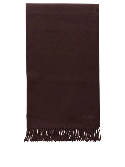 Max Mara Scarves Red In Brown