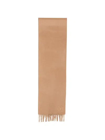 Max Mara Sciarpa Dalia Color Cammello In Lana E Cashmere  In Brown