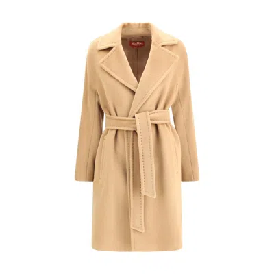 Max Mara Scire Coat In Neutral