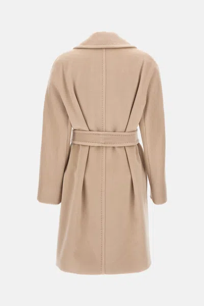 Max Mara Scire Coat In Neutral