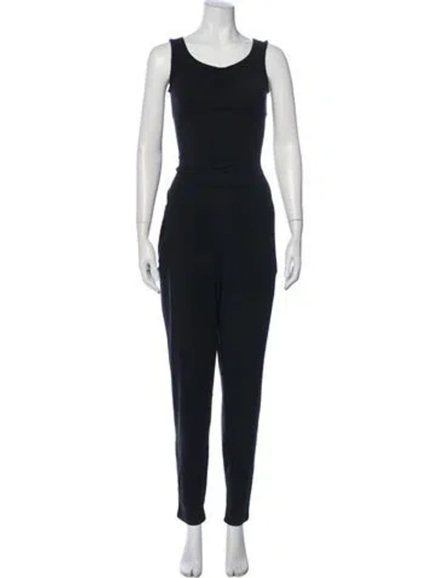 Pre-owned Max Mara Scoop Neck Jumpsuit In Blue
