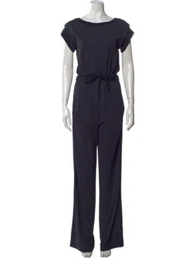 Pre-owned Max Mara Scoop Neck Jumpsuit In Blue