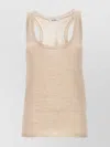 Max Mara Scoop Neck Sleeveless Top
