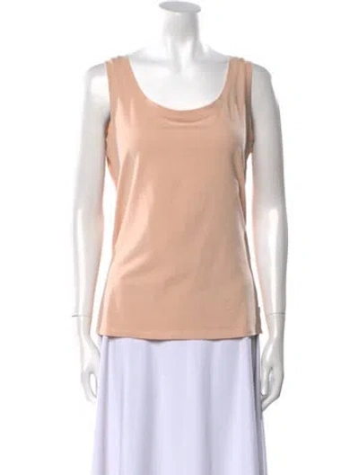 Pre-owned Max Mara Scoop Neck Sleeveless Top In Pink