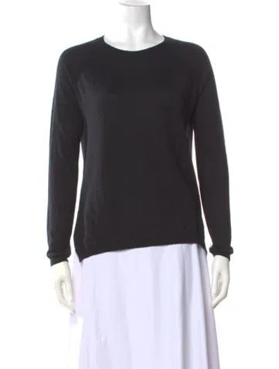 Pre-owned Max Mara Scoop Neck Sweater In Black