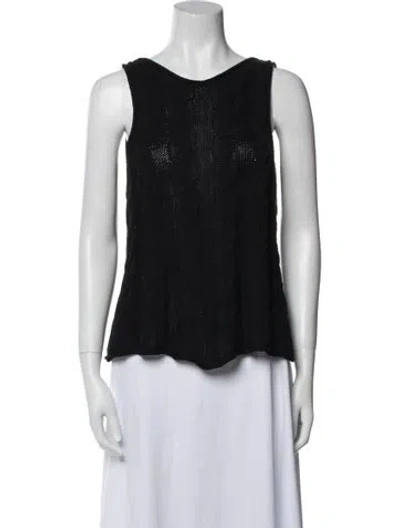 Pre-owned Max Mara Scoop Neck Sweater In Black