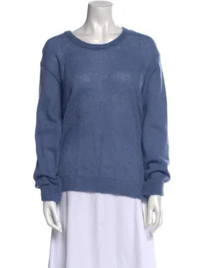 Pre-owned Max Mara Scoop Neck Sweater In Blue