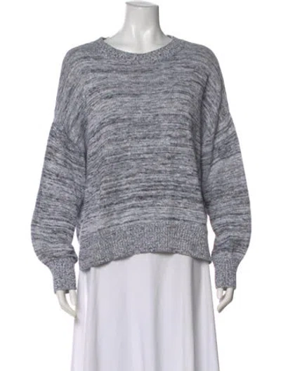 Pre-owned Max Mara Scoop Neck Sweater In Gray