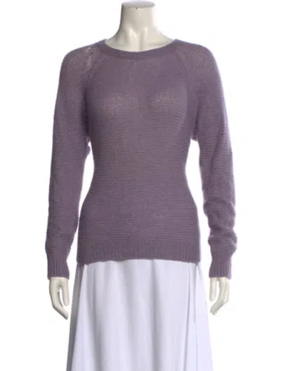 Pre-owned Max Mara Scoop Neck Sweater In Purple