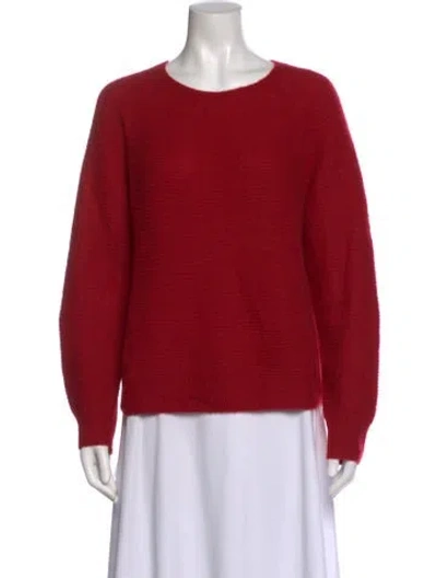 Pre-owned Max Mara Scoop Neck Sweater In Red