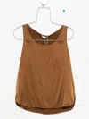 Max Mara Scoop-neck Top In Brown