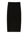 Max Mara Women's Charme Jersey Skirt Black | Size 44 | 2511771012600005 In Black