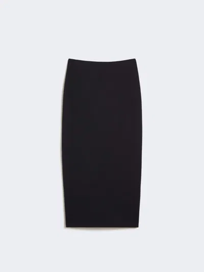 Max Mara Scuba Jersey Pencil Skirt In Blue