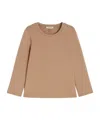 Max Mara Scuba Jersey T-shirt In Brown