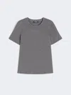 Max Mara Scuba Jersey T-shirt In Gray
