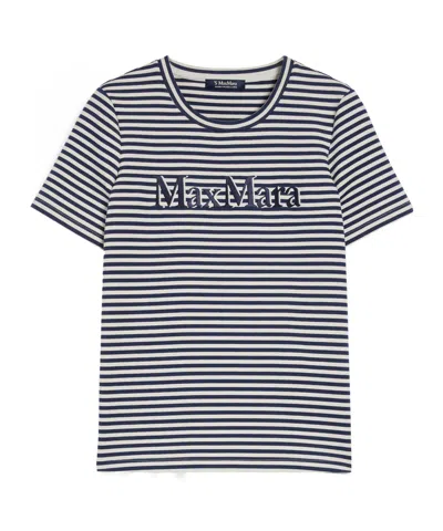 Max Mara Scuba Jersey T-shirt In White
