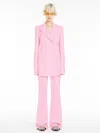 Max Mara Scuba Jersey Trousers In Lilac