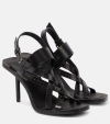 MAX MARA SEAMHIGHSAN 90 LEATHER SANDALS