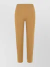 Max Mara Seamless Elastic Waistband Cashmere Blend Trousers In Neutral