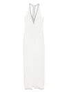 Max Mara Secolo Maxi Dress In 白色