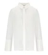 Max Mara Sapore Tunic In Cotton Satin In White
