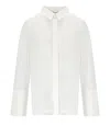 Max Mara Sapore Tunic In Cotton Satin In White