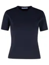 Max Mara Segale Blue Viscose Blend T-shirt In Blue