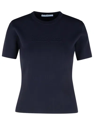 Max Mara Segale Blue Viscose Blend T-shirt