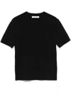 Max Mara Gerico Wool Crewneck Top In Black