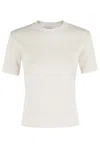 Max Mara White Warren Silk Cashmere Top In Seta
