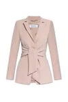 Max Mara Seggio Belted Long In Pink