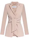 Max Mara Seggio Belted Long In Pink