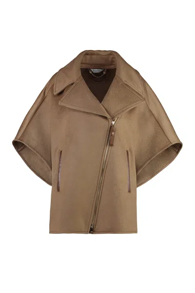 Max Mara Segnale Cashmere Cape-coat In Brown