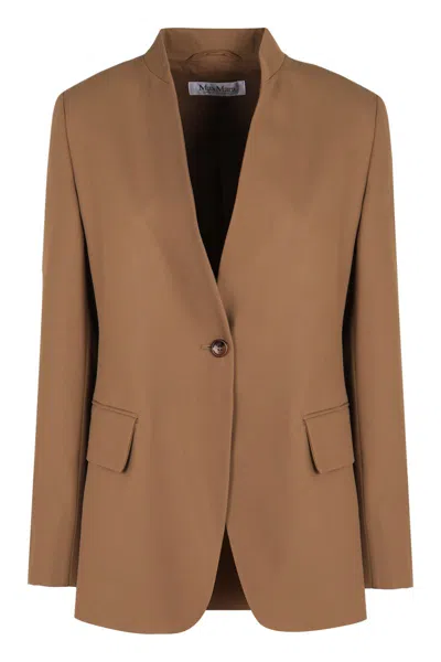 MAX MARA MAX MARA SEGNALE SINGLE-BREASTED ONE BUTTON JACKET