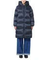 Max Mara The Cube Quilted Parka In Blue