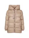 Max Mara Seia Down Jacket In Beige