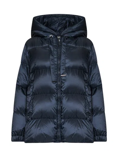 Max Mara Seia Down Jacket In Blue