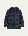 Max Mara Seia Hooded Down Jacket In Black